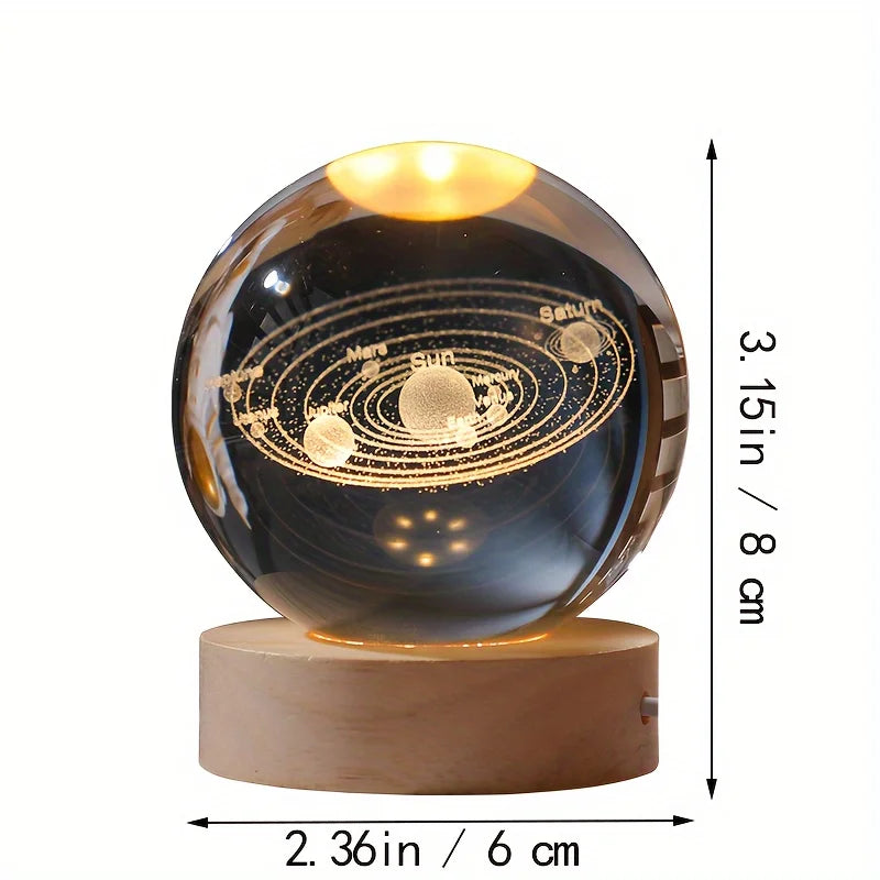 CrystalGlow ball lamp