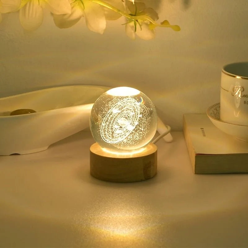 CrystalGlow ball lamp